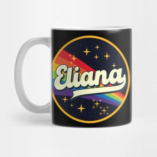 Eliana // Rainbow In Space Vintage Style Mug